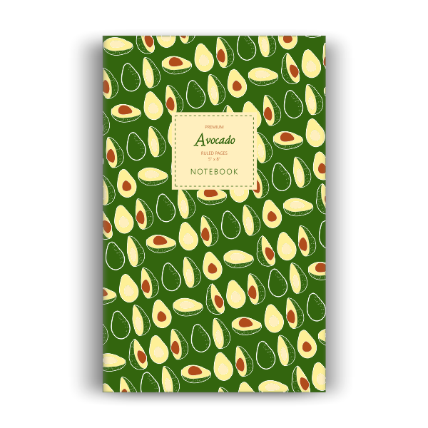 Avocado Notebook: Green Edition (5x8 inches)