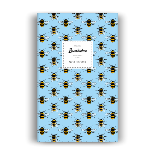 Bumblebee Notebook: Sky Blue Edition (5x8 inches)