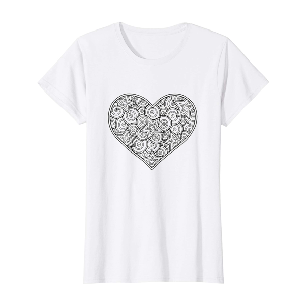 Heart (Men, Women & Kids) | T-Shirt Colouring