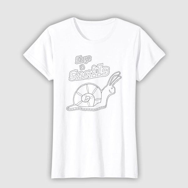 T-Shirt Colouring: Snail (Womens Edition)