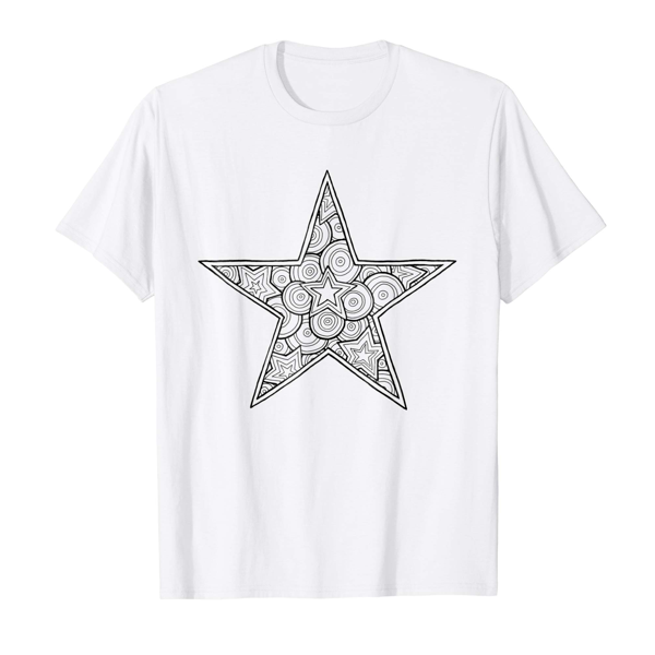 Star (Men, Women & Kids) | T-Shirt Colouring