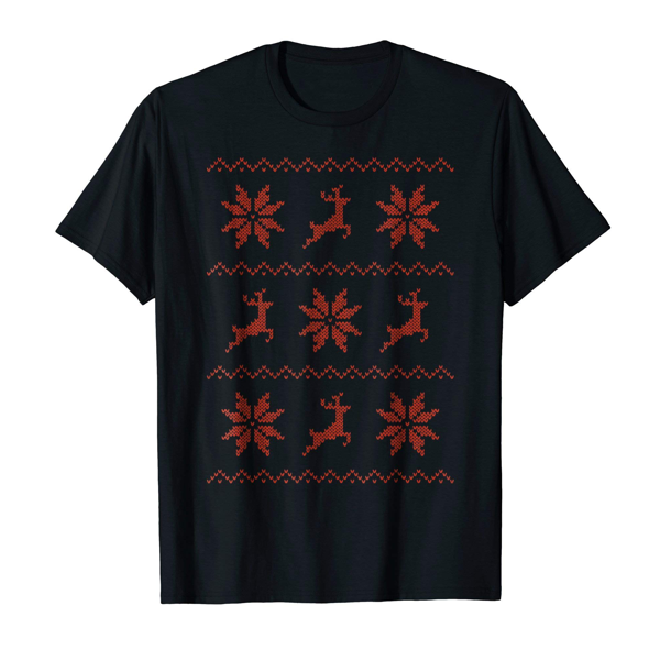 Tops & T-Shirts: Christmas Knitted Effect (Men, Women & Kids)